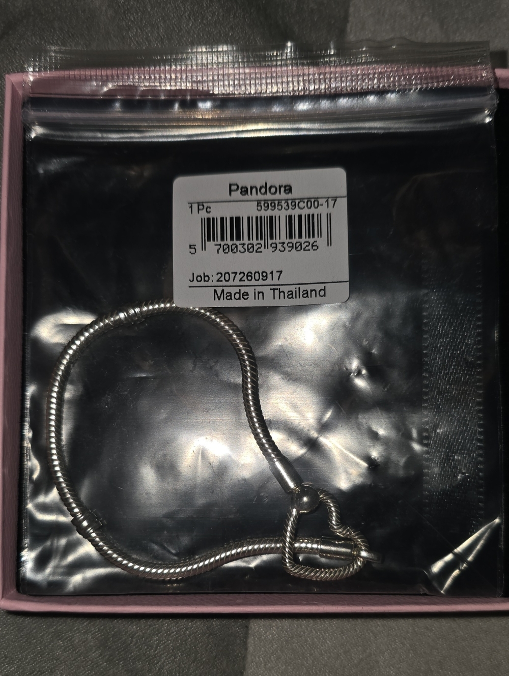 Pandora Sterling Silver Snake Chain Bracelet - Silver